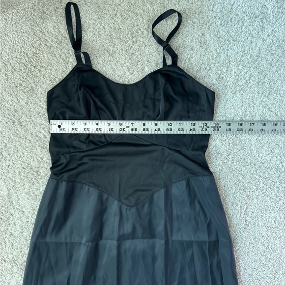 American Maid Vintage Black Full Slip - Picture 5 of 7